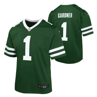 Dětský dres New York Jets NFL Sauce Gardner #1 Game Zelená (YOUTH) Velikost: Dětské S (122 – 134)
