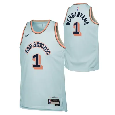 Dětský dres San Antonio Spurs NBA Victor Wembanyama #1 2024-25 City Edition Swingman (YOUTH) Velikost: Dětské S (122 – 134)