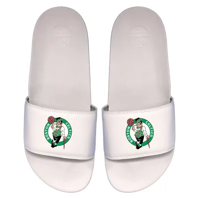Pánské boty Boston Celtics NBA Primary Logo ISlide Slipper Badelatschen - Bílá Velikost: US 5–6 (EU 37–39)