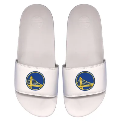 Pánské boty Golden State Warriors NBA Primary Logo ISlide Slipper Badelatschen - Bílá Velikost: US 5–6 (EU 37–39)