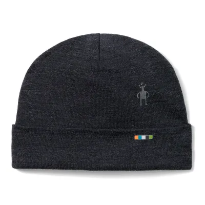 Dětská merino čepice SMARTWOOL Kids' Thermal Merino Reversible Cuffed B, Charcoal Heather velikost: SM