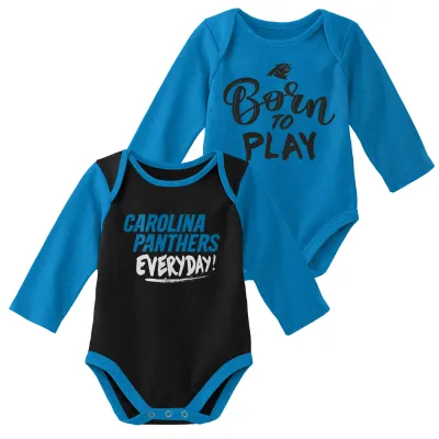 Dětské body Carolina Panthers NFL Born to Play Baby Body Set (2 ks) Velikost: 12 měsíců