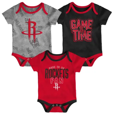 Dětské body Houston Rockets NBA Game Time Baby Body-Set (3 ks) Velikost: 12 měsíců