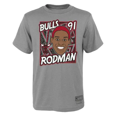 Dětské tričko Chicago Bulls NBA Dennis Rodman Court King Youth T-Shirt (YOUTH) Velikost: Dětské XL (170 – 176)