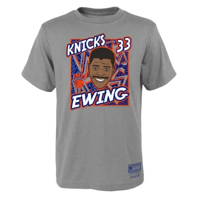 Dětské tričko New York Knicks NBA Patrick Ewing Court King Youth T-Shirt (YOUTH) Velikost: Dětské L (158 – 164)