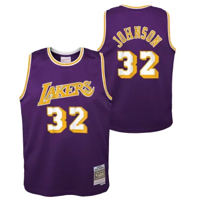 Dětský dres Los Angeles Lakers NBA Magic Johnson #32 1984-85 Youth Swingman Fialová (YOUTH) Velikost: Dětské M (136 – 152)