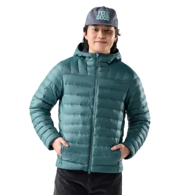 Pánská merino bunda SMARTWOOL Men's Winterloft Hooded Jacket, Dusty Teal velikost: M