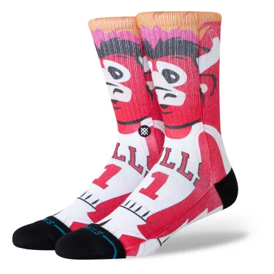 Pánské ponožky Chicago Bulls NBA Mascot Stance Crew Velikost: 38–42