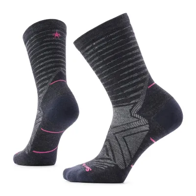 Dámské merino ponožky SMARTWOOL Women's Run Zero Cushion Crew Socks, Charcoal velikost: 38-41 (M)