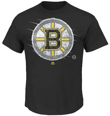 Pánské tričko Boston Bruins NHL Majestic Ice Pond Slice Velikost: S