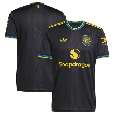 Pánský dres Manchester United 2025/26 Third Replica Jersey - Black Velikost: M