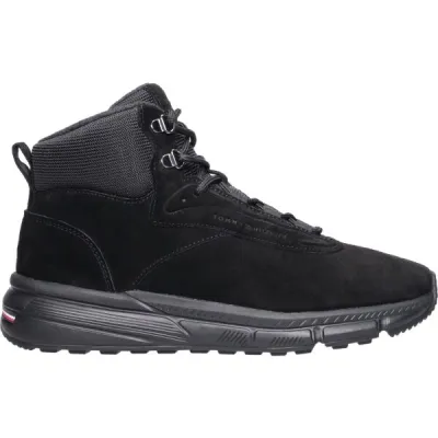 Tommy Hilfiger WARM HYBRID CHUKKA Pánské kotníkové boty, černá, velikost 40