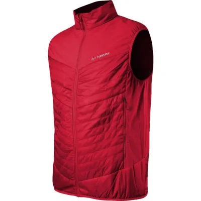 TRIMM ZEN VEST Pánská celoroční vesta, červená, velikost L