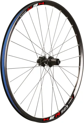 Zapletené kola Remerx WER (622) BA+nýt/28, redukované přímé BA, disc BOOST BA, mosaz Barva: černá, Strana: Zadní