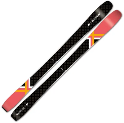 Lyže Movement Axess 90 W + pásy 23/24 Barva: černá / oranžová, Délka: 161 cm