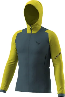 Mikina Dynafit Blacklight Thermal Hooded golden lime 26/27 Barva: šedá / limetková, Velikost: S
