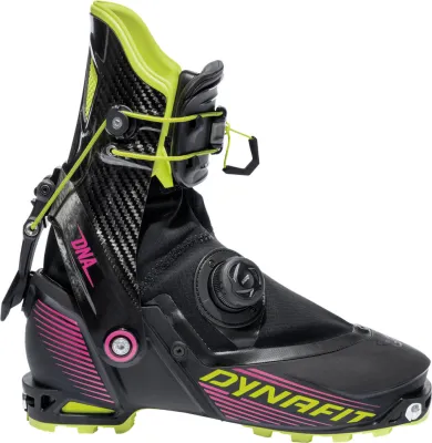 Skialpové boty Dynafit DNA black out/pink glo 26/27 Barva: černá / žlutá / růžová, Velikost - Mondo: 22,5