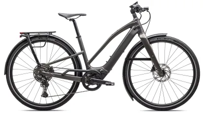 Specialized Turbo Vado SL 2 4.0 Step-Through EQ satin gunmetal/smoke frost 2026 Barva: šedá, Velikost: S